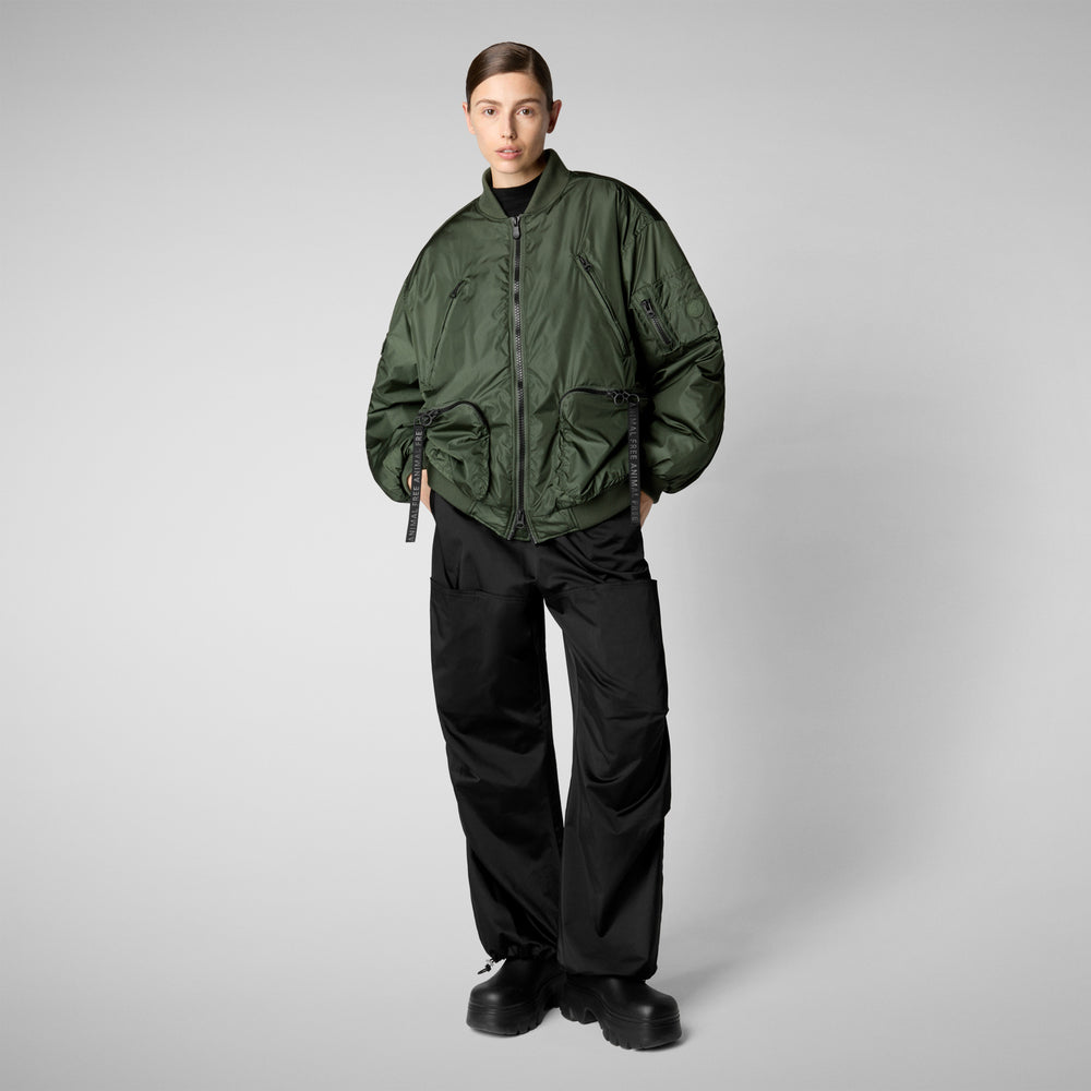 Save the duck Giacca bomber unisex Usher verde timo Economico