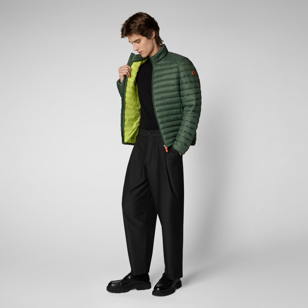 Save the duck Piumino animal free uomo Alexander IN THYME GREEN Nuovo