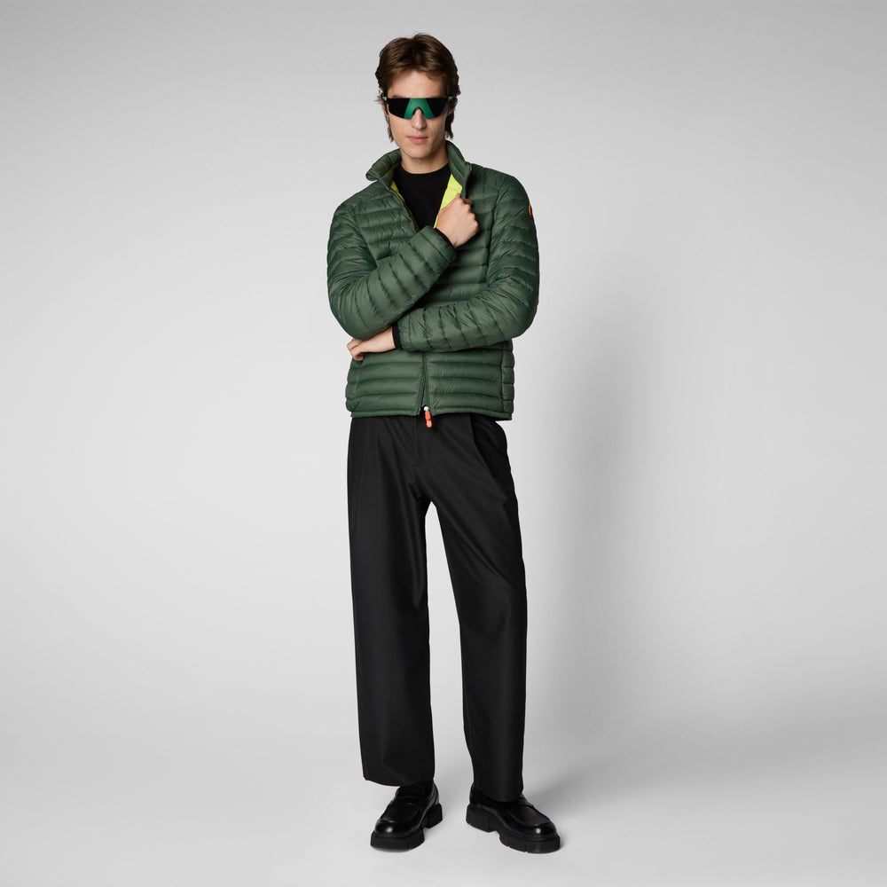 Save the duck Piumino animal free uomo Alexander IN THYME GREEN Nuovo