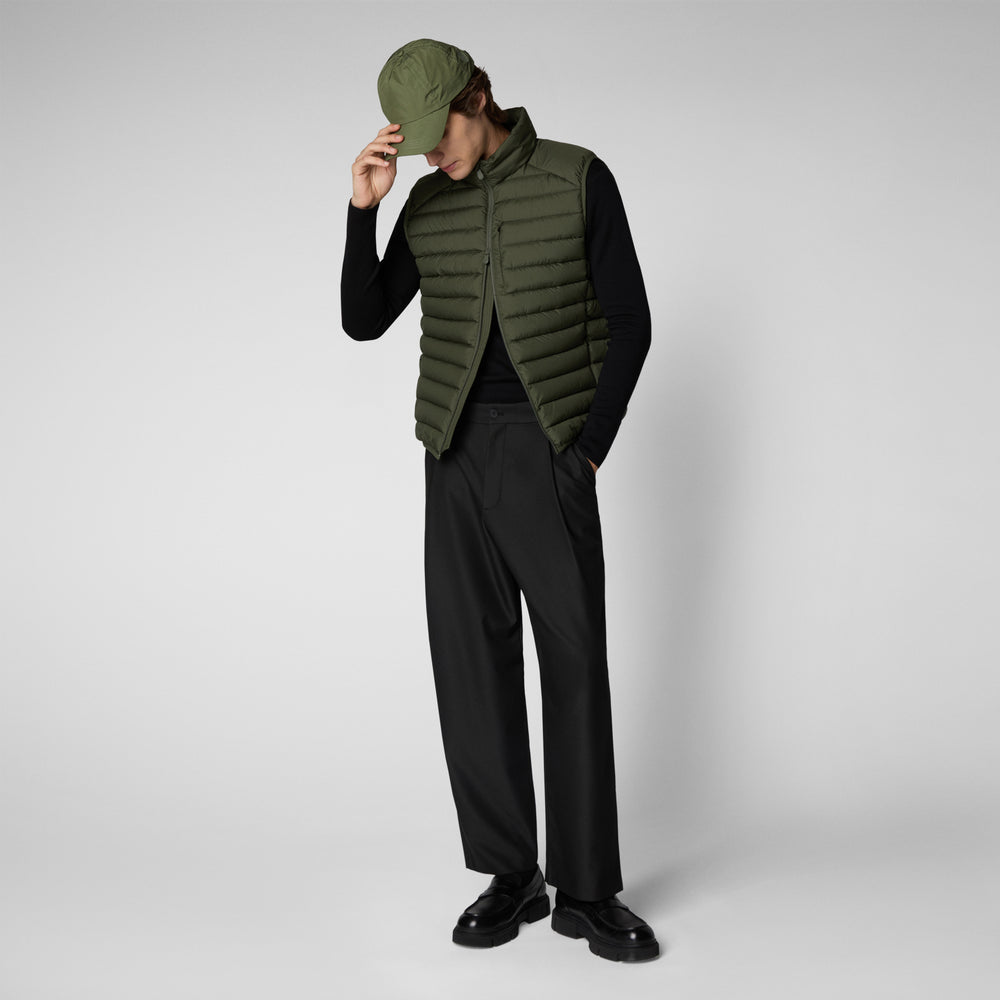 Save the duck GILET UOMO RHUS DUSTY OLIVE Spedizione Gratuita