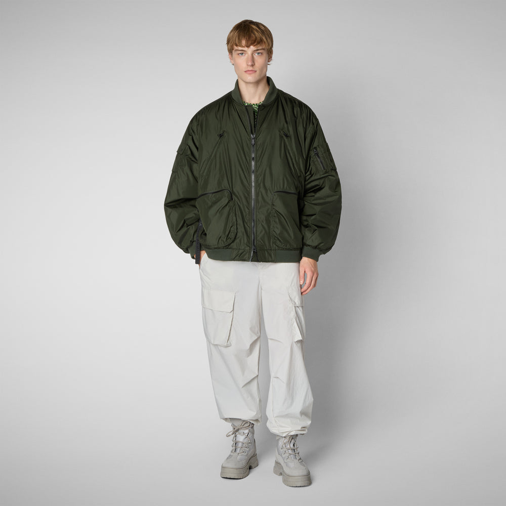 Save the duck Giacca bomber unisex Usher in verde bosco Soddisfazione Garantita