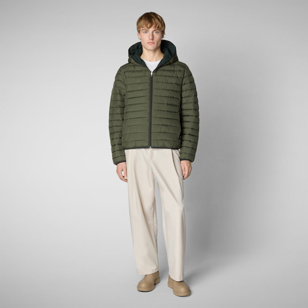 Save the duck MAN'S ANIMAL FREE PUFFER JACKET EZRA VERDE NERO Acquista Ora