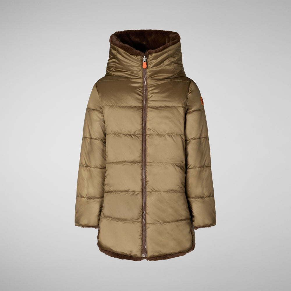 Save the duck giacca BAMBINA FLORA MARRONE Offerta