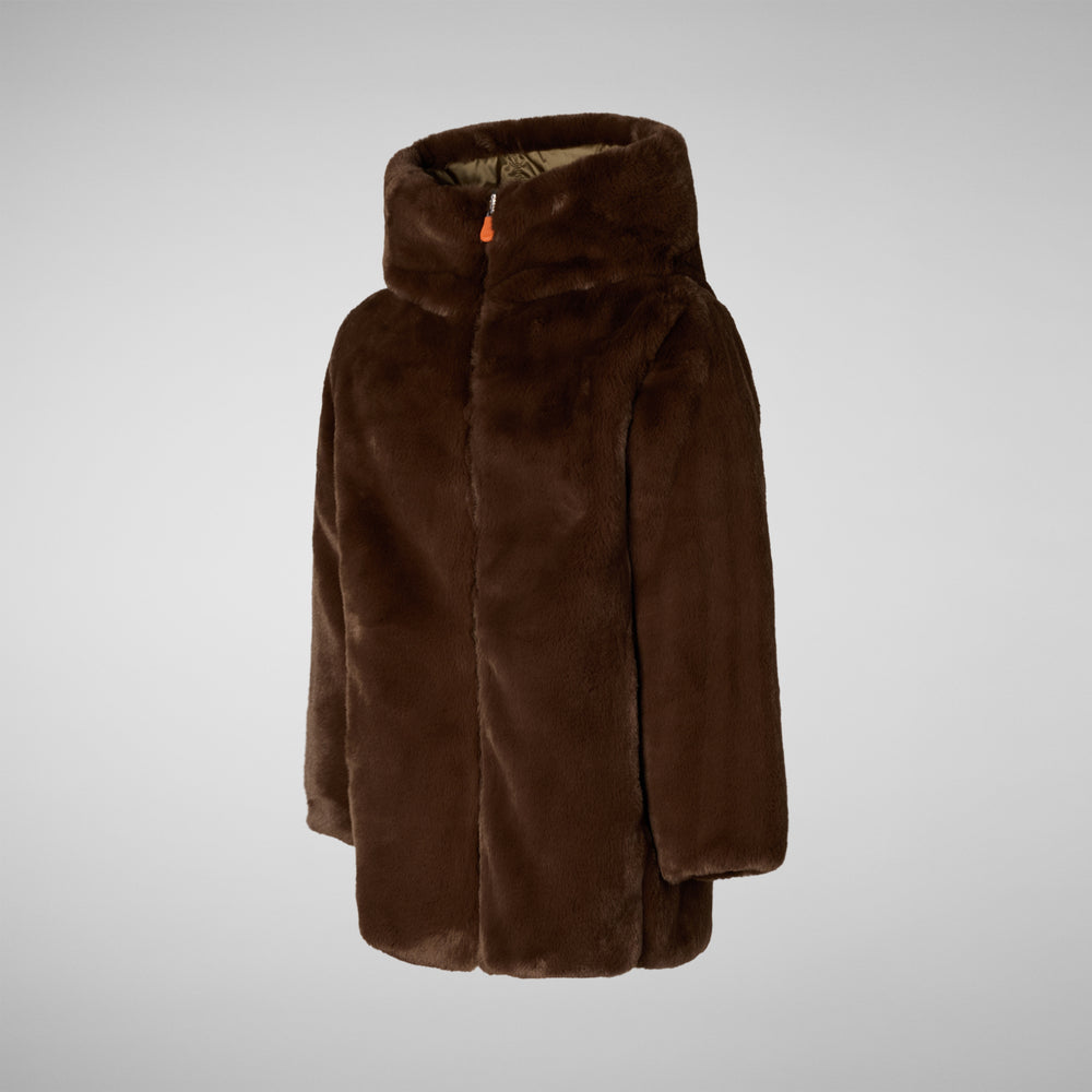 Save the duck giacca BAMBINA FLORA MARRONE Offerta