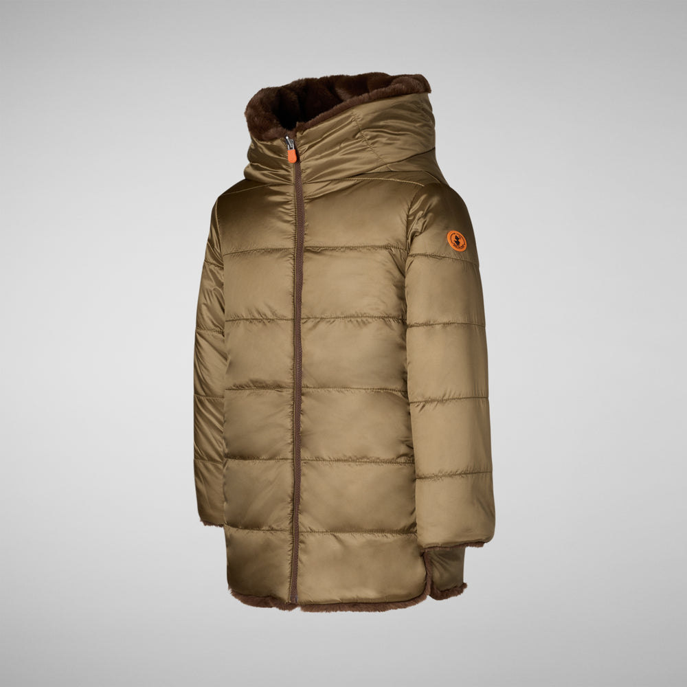 Save the duck giacca BAMBINA FLORA MARRONE Offerta