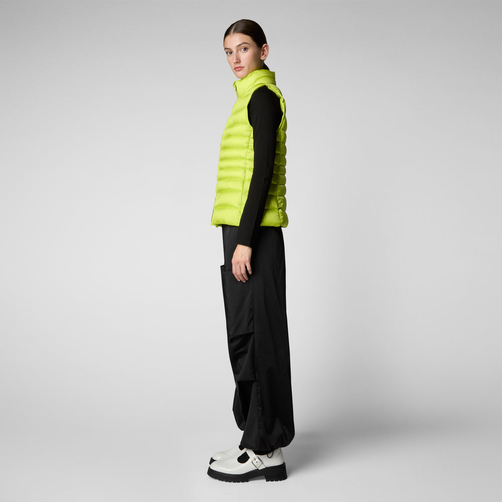 Save the duck GILET DONNA LYNN VERDE LIME Vendita Calda