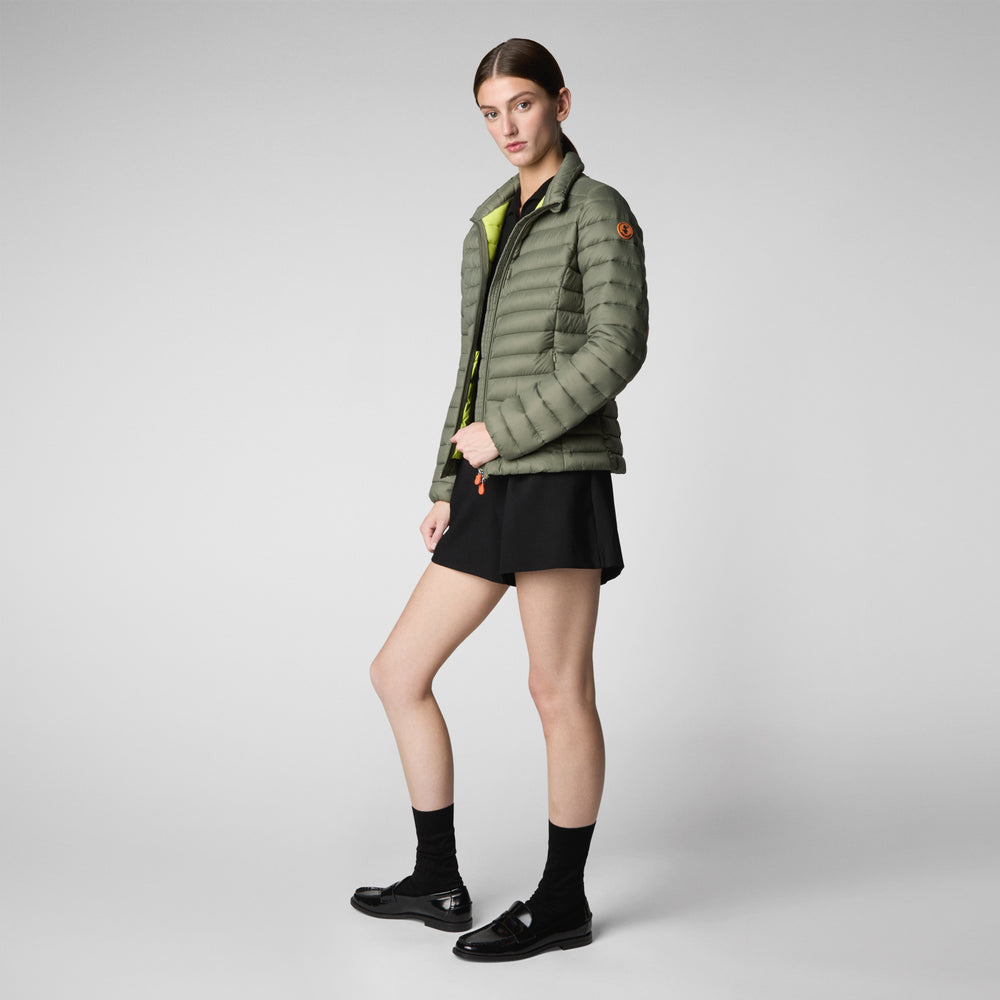 Save the duck GIACCA DONNA CARLY SWAMP GREEN In Saldo