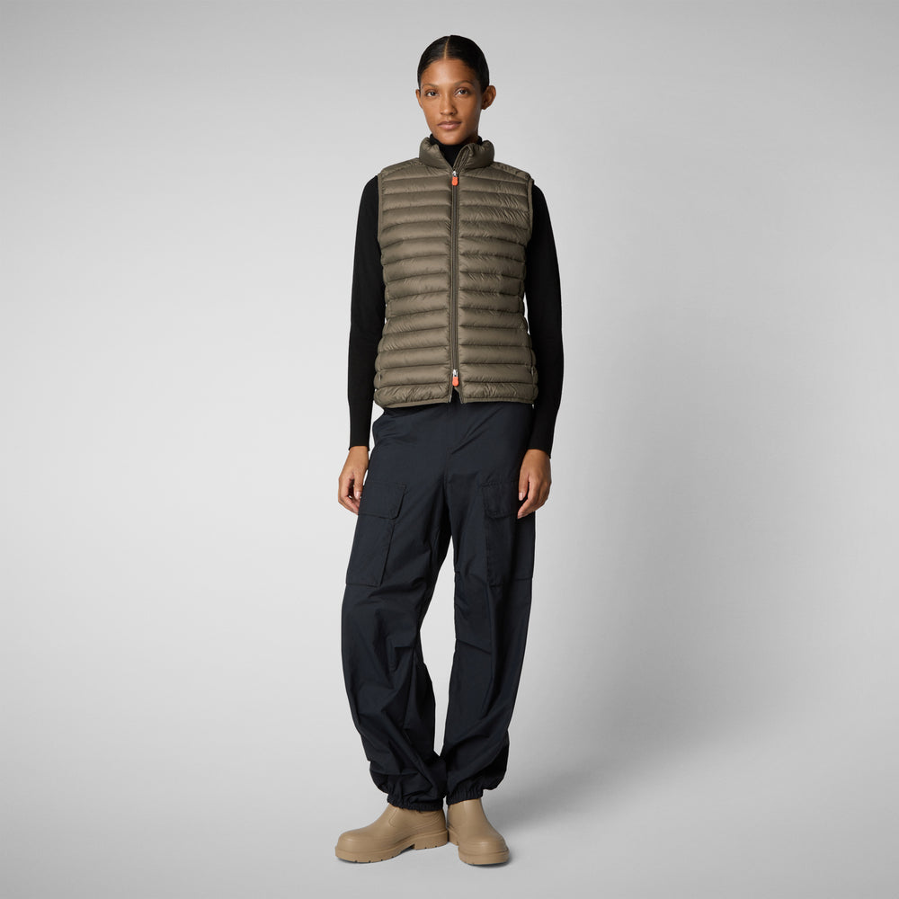 Save the duck GILET DONNA CHARLOTTE GRIGIO FANGO 2025