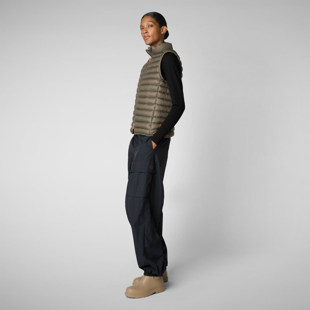 Save the duck GILET DONNA CHARLOTTE GRIGIO FANGO 2025