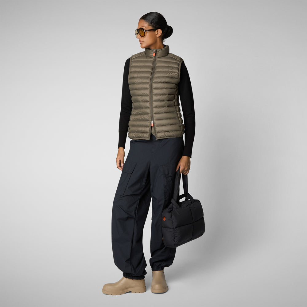 Save the duck GILET DONNA CHARLOTTE GRIGIO FANGO 2025