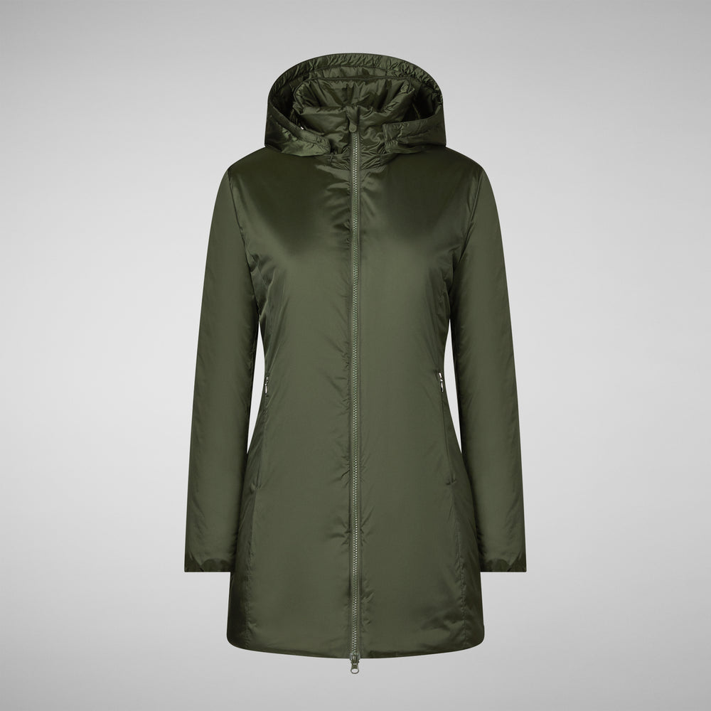 Save the duck CAPPOTTO CON CAPPUCCIO RHIA PINE GREEN 2025