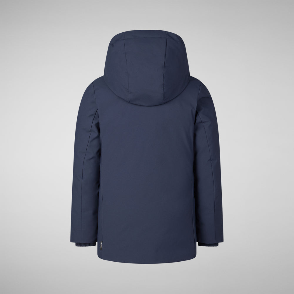 Save the duck PARKA CON CAPPUCCIO THEO BLU NAVY Qualità Garantita