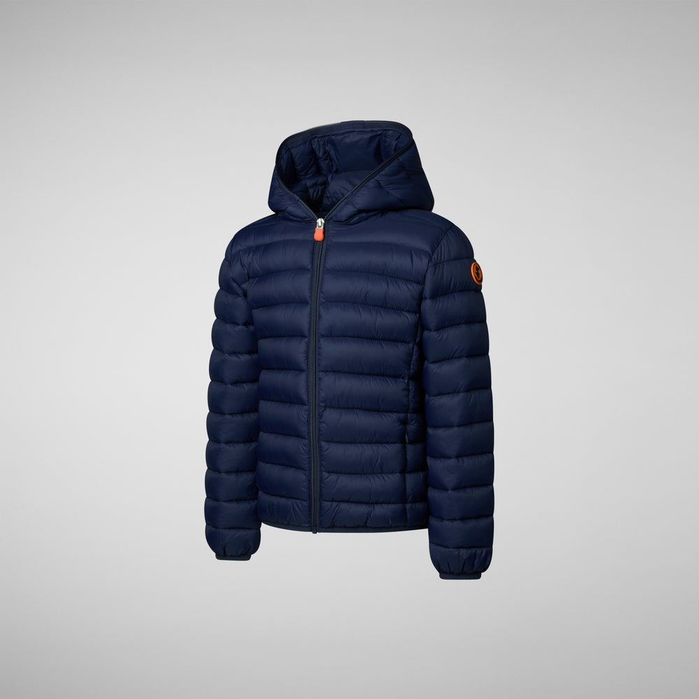 Save the duck PIUMINO ANIMAL FREE BAMBINO DONY BLU NAVY Consegna Veloce
