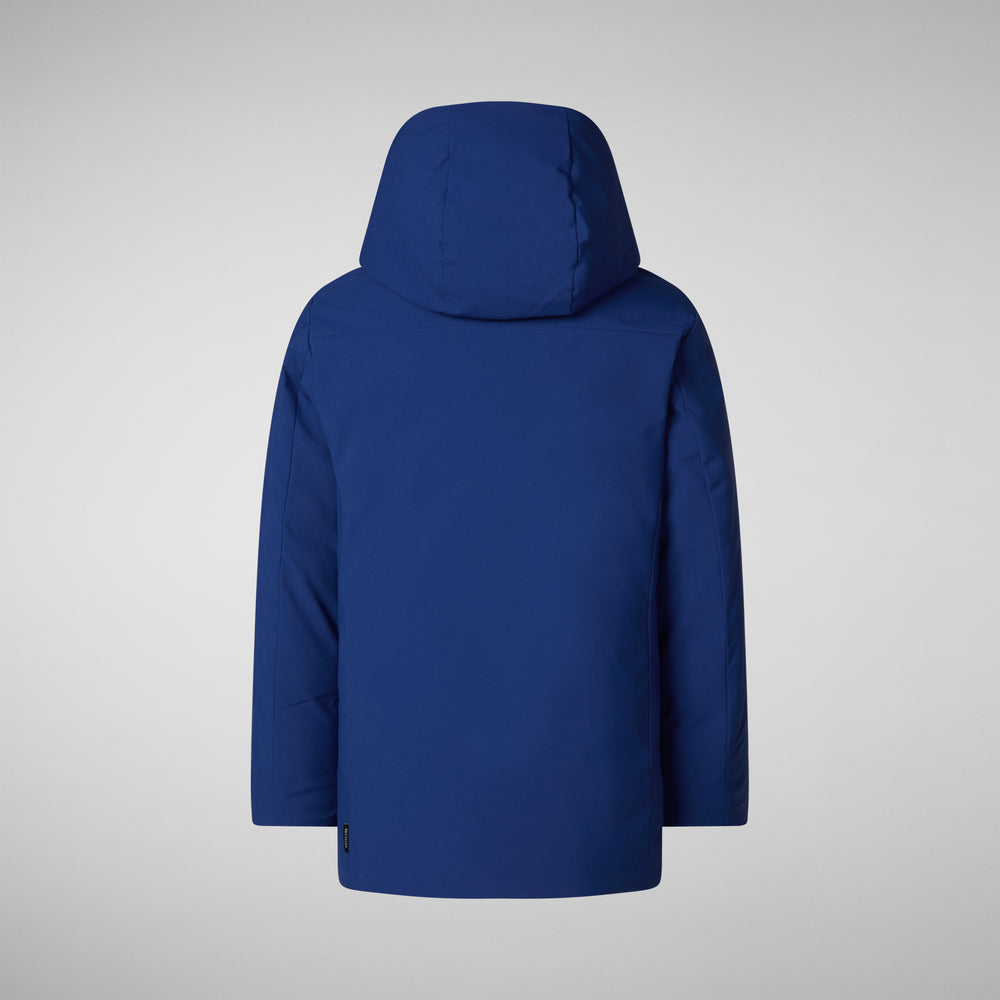 Save the duck PARKA CON CAPPUCCIO BAMBINO ALBI ECLIPSE BLU Super Saving Price
