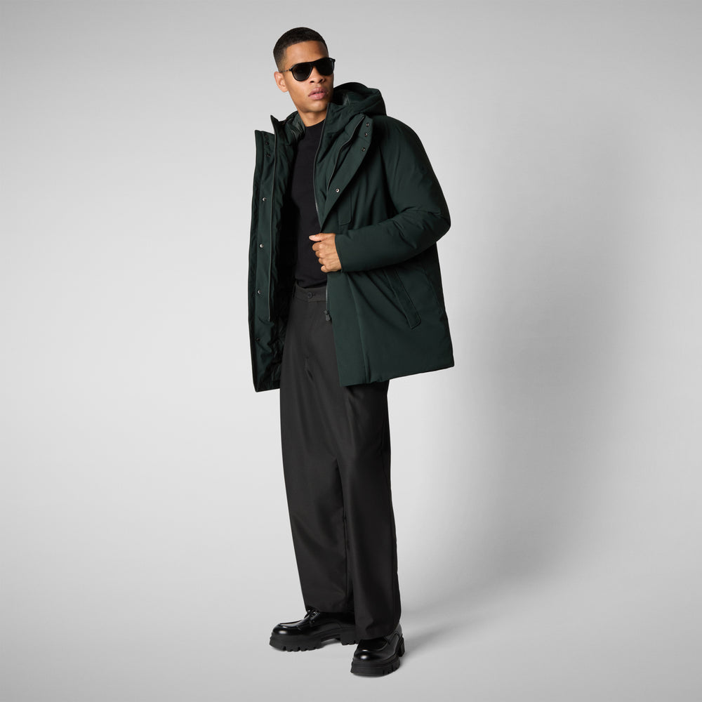 Save the duck PARKA UOMO SESLE VERDE NERO Affare Del Giorno