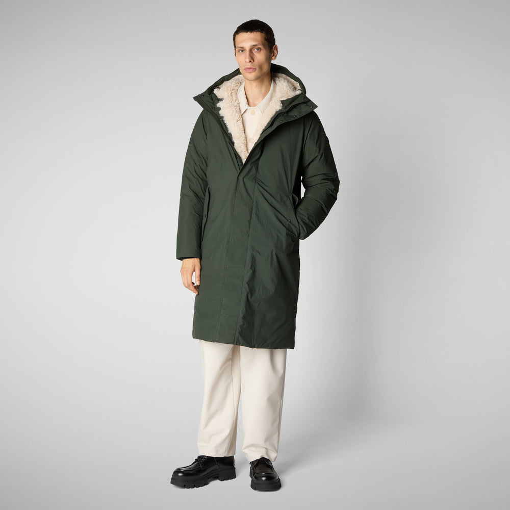 Save the duck PARKA UOMO KILLIAN IN LAND GREEN Prezzo Ridotto