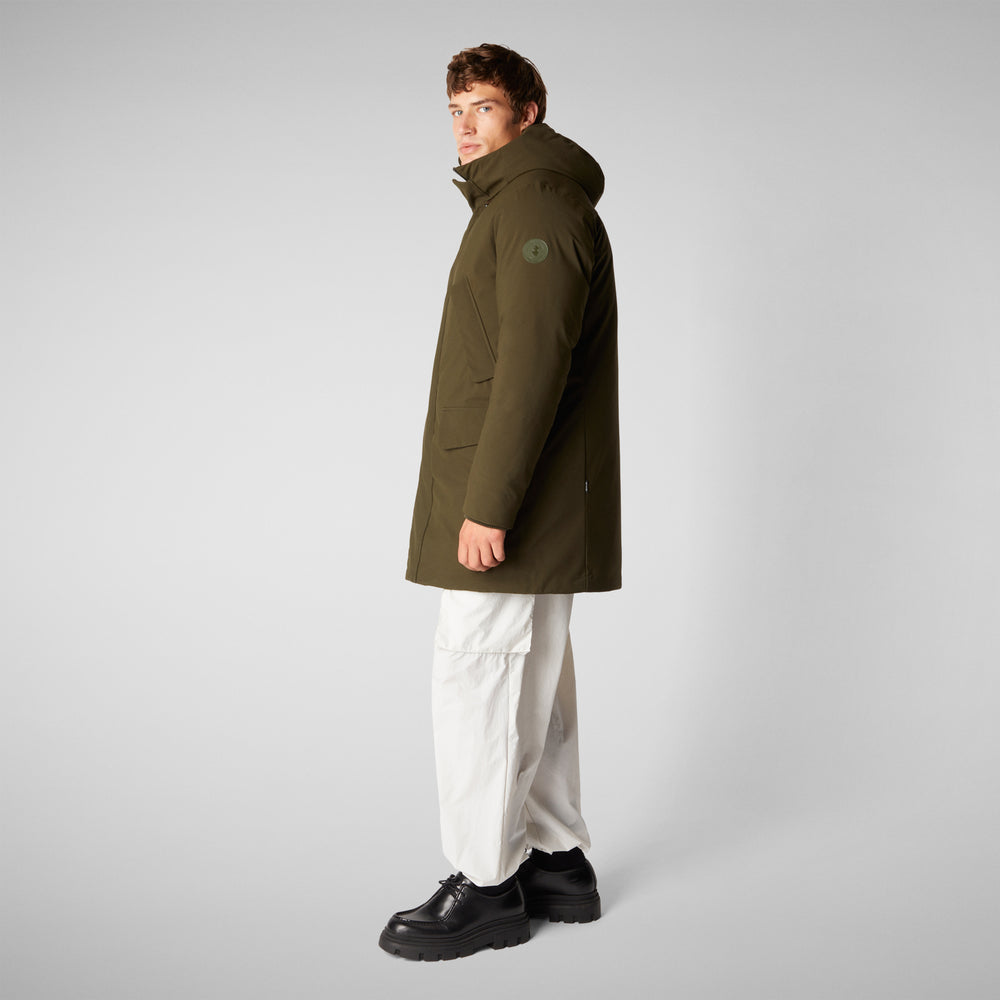 Save the duck PARKA UOMO WILSON IN LAND GREEN Sottocosto