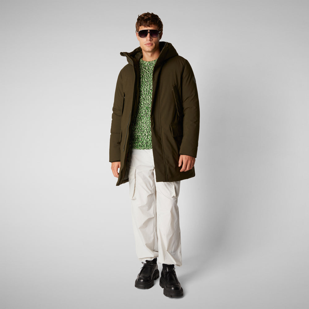 Save the duck PARKA UOMO WILSON IN LAND GREEN Sottocosto