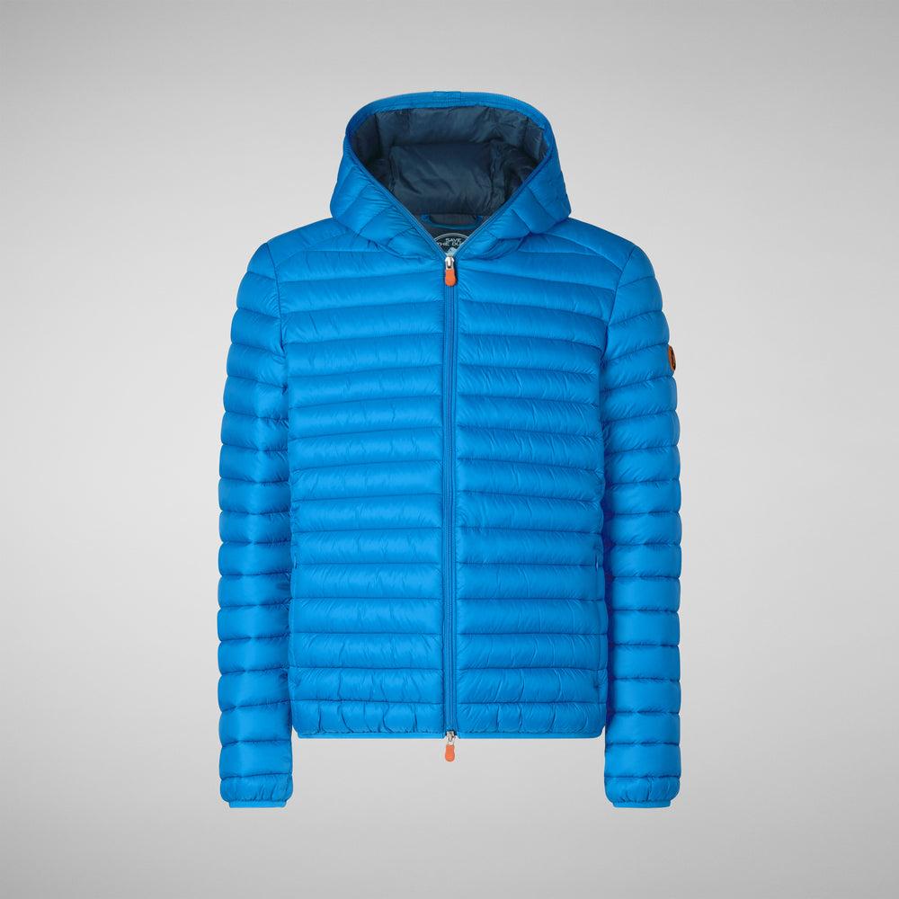 Save the duck PIUMINO ANIMAL FREE CON CAPPUCCIO UOMO DONALD BLU MIRTILLO Economico