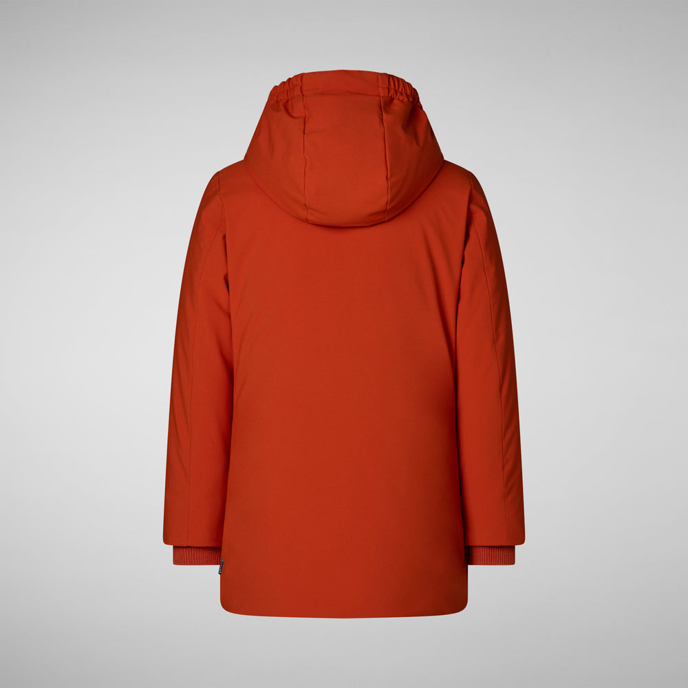 Save the duck PARKA CON CAPPUCCIO BAMBINA ALLY ARANCIONE Offerte