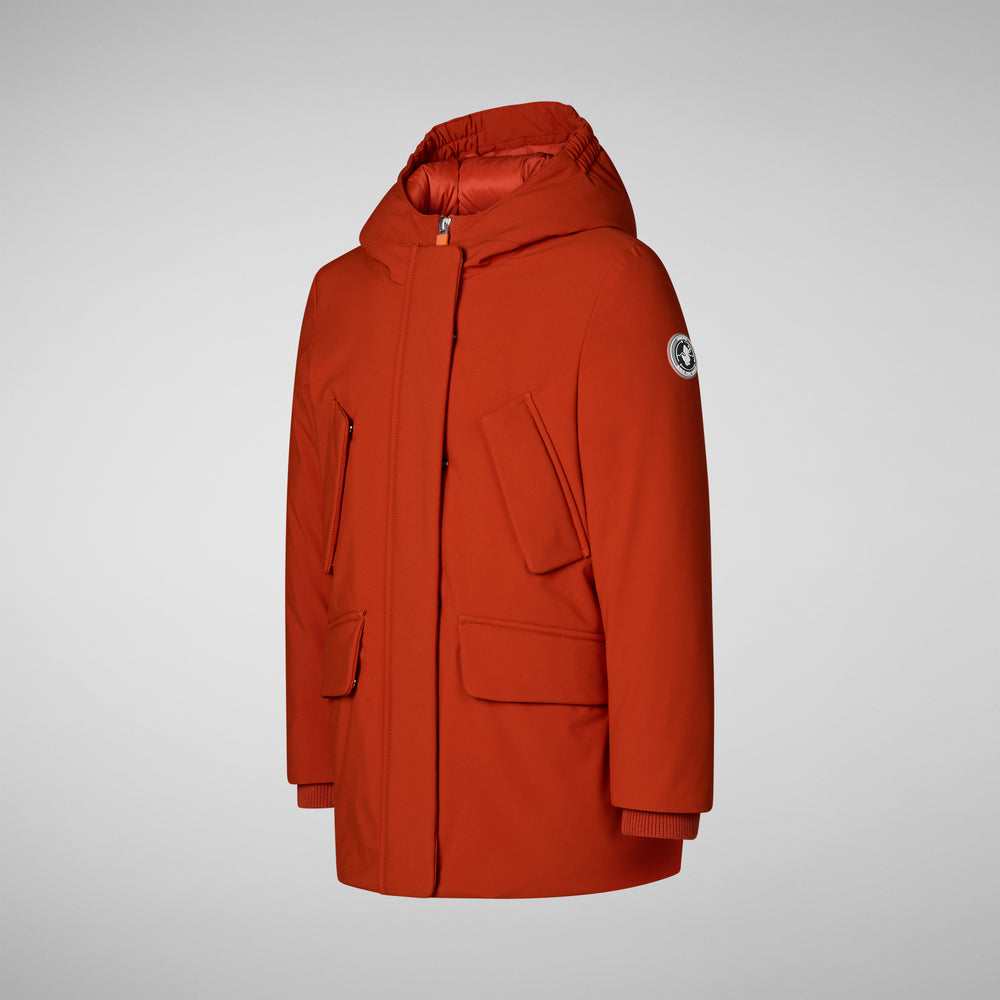 Save the duck PARKA CON CAPPUCCIO BAMBINA ALLY ARANCIONE Offerte