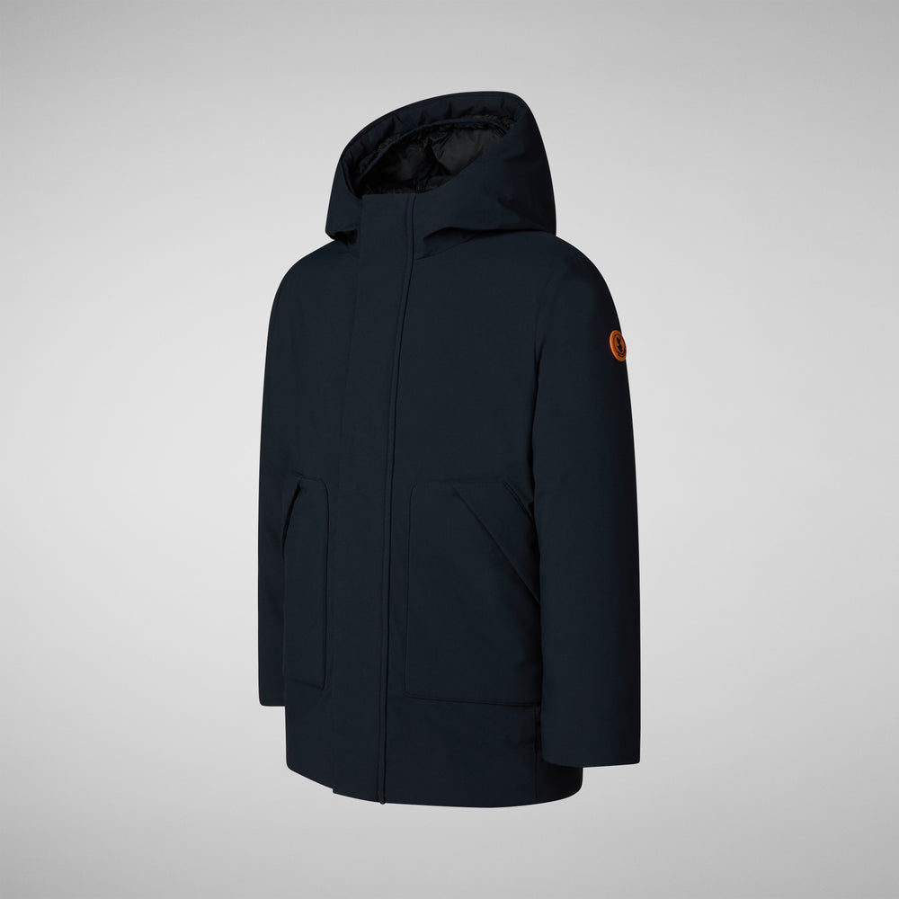 Save the duck PARKA CON CAPPUCCIO BAMBINO ALBI BLU NERO Qualità