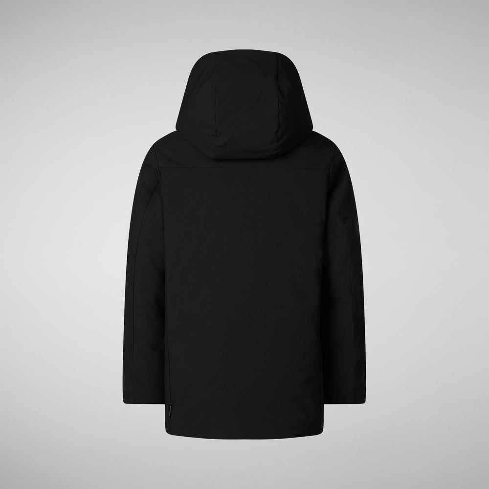Save the duck PARKA CON CAPPUCCIO BAMBINO ALBI NERO Vendita
