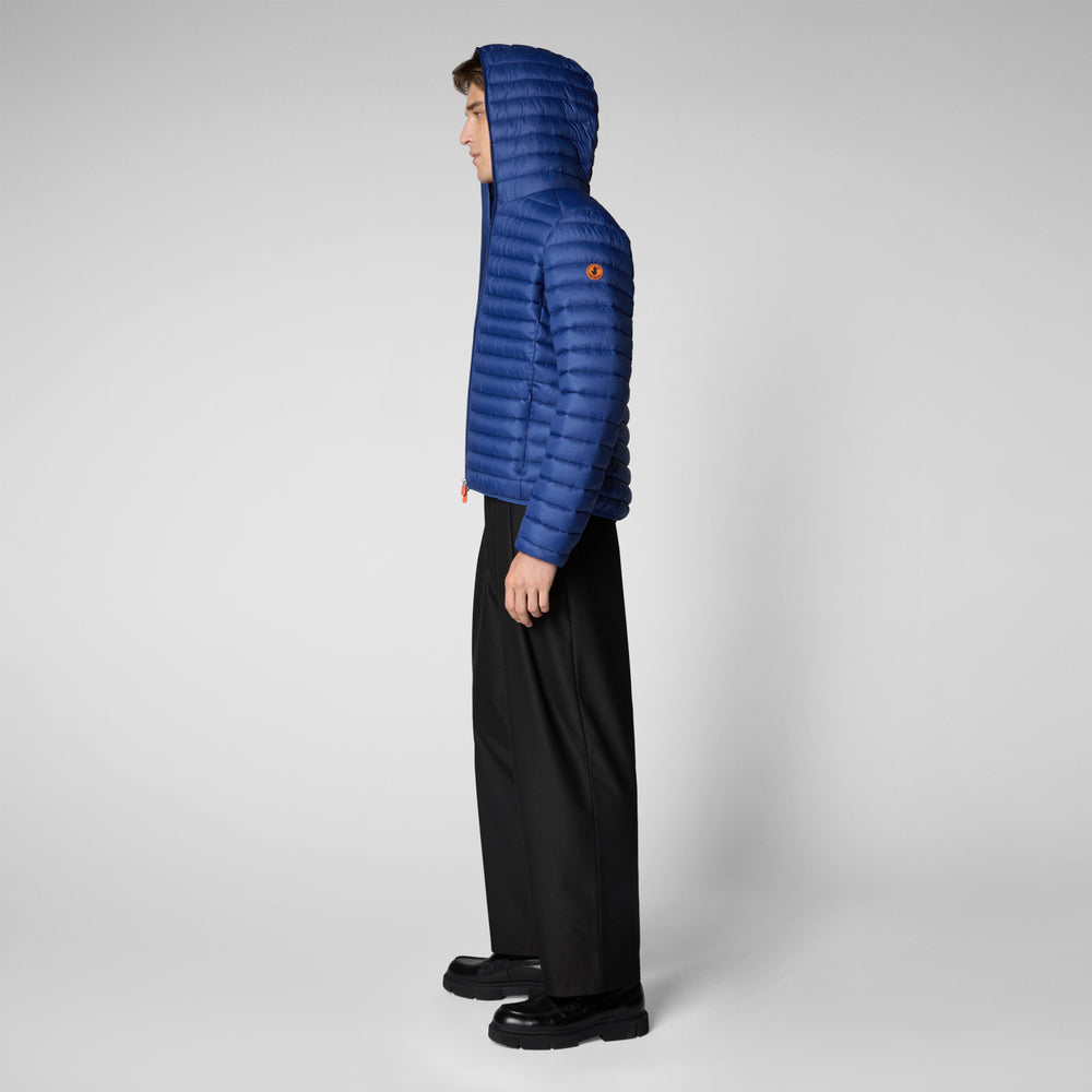 Save the duck Piumino animal free con cappuccio uomo Donald blu elettrico Shopping Online