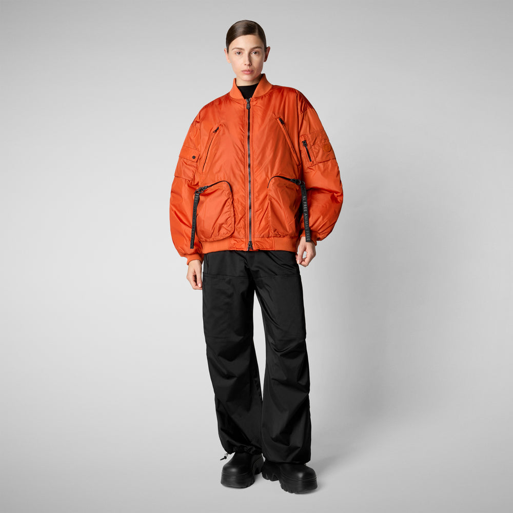Save the duck Giacca bomber unisex Usher arancione Promozione Limitata