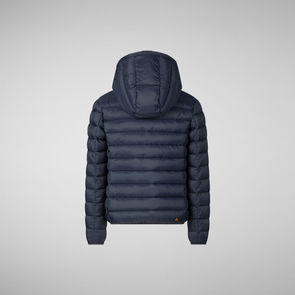 Save the duck PIUMINO ANIMAL FREE BAMBINA LECI BLU NERO Economico