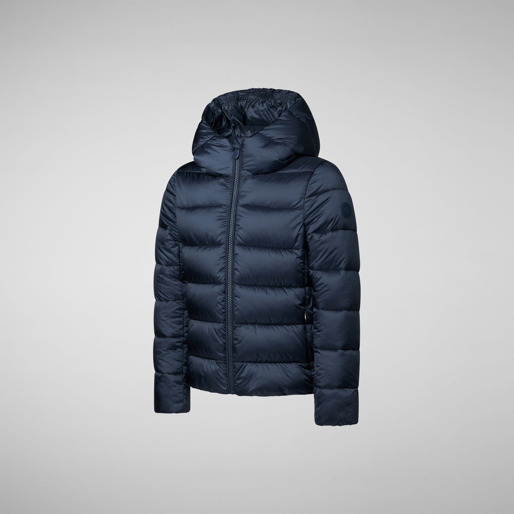 Save the duck PIUMINO ANIMAL FREE BAMBINA BIBI NIGHT BLU In Vendita