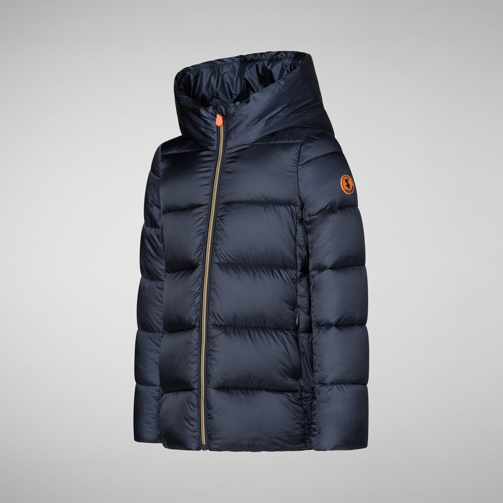 Save the duck PIUMINO ANIMAL FREE BAMBINA GRACIE BLU NERO Saldi