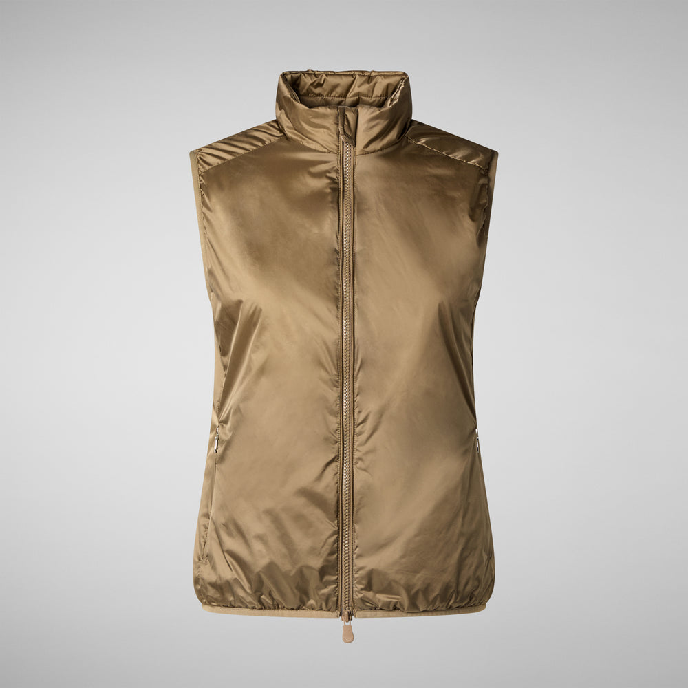 Save the duck GILET DONNA EUDY VERDE MUSCHIO Vendita Economica
