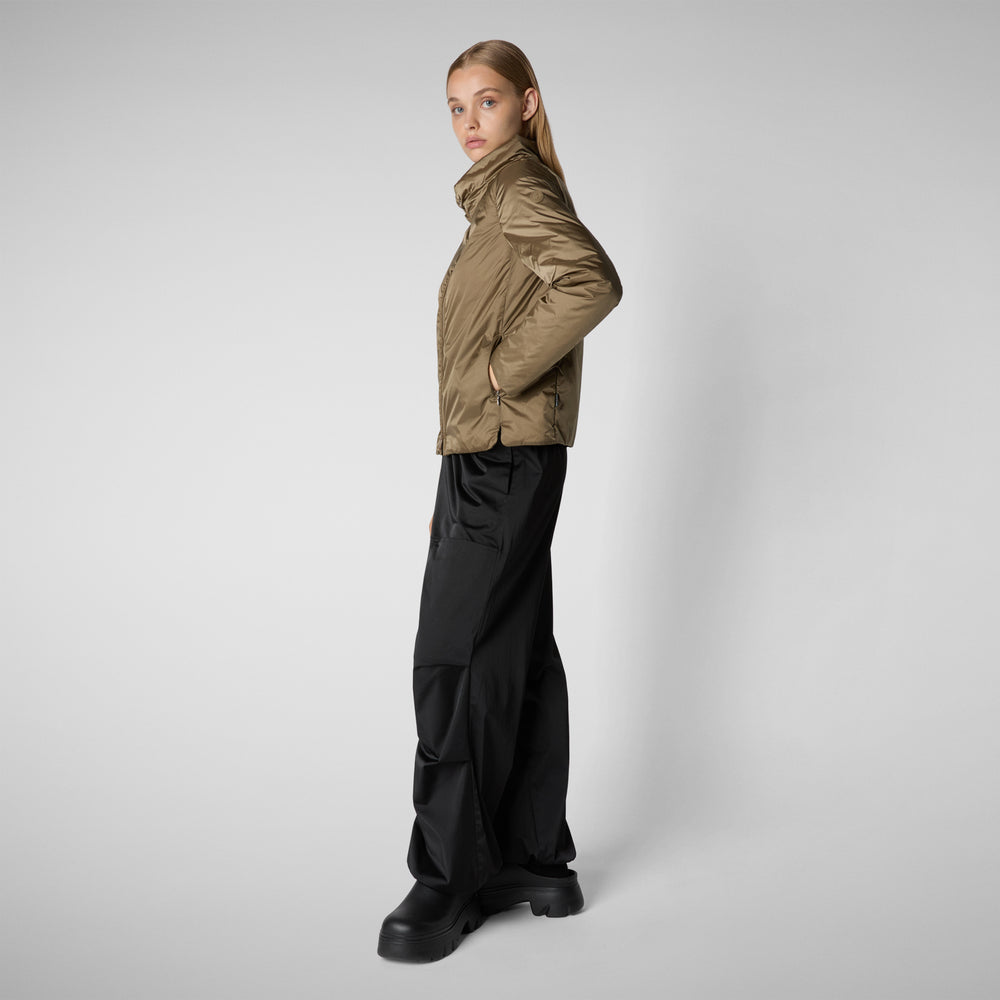 Save the duck GIACCA DONNA ELISHA VERDE MUSCHIO Saldi Di Fabbrica