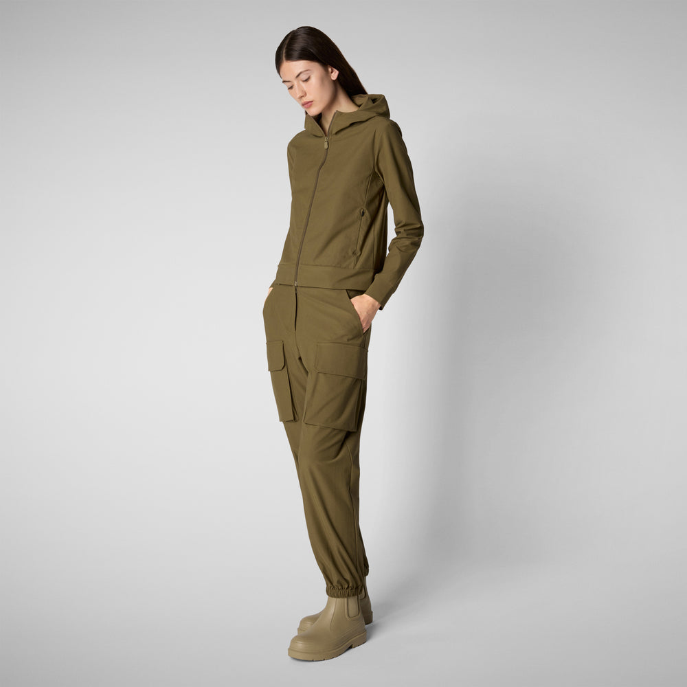Save the duck PANTALONI CARGO DONNA GOSY VERDE MUSCHIO Vendite Flash