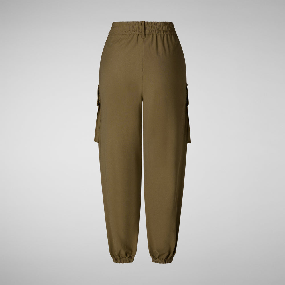 Save the duck PANTALONI CARGO DONNA GOSY VERDE MUSCHIO Vendite Flash