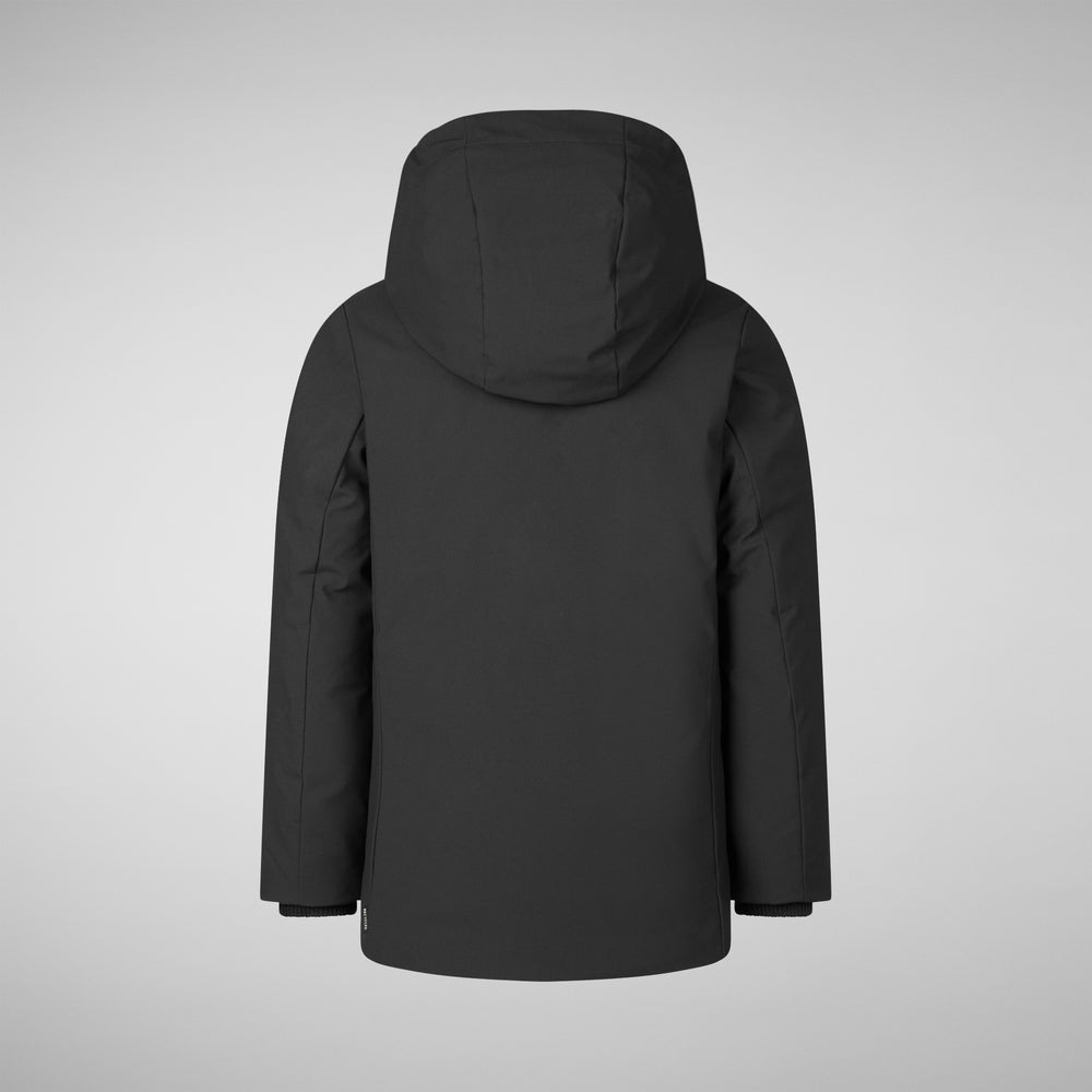 Save the duck PARKA CON CAPPUCCIO THEO NERO Italia