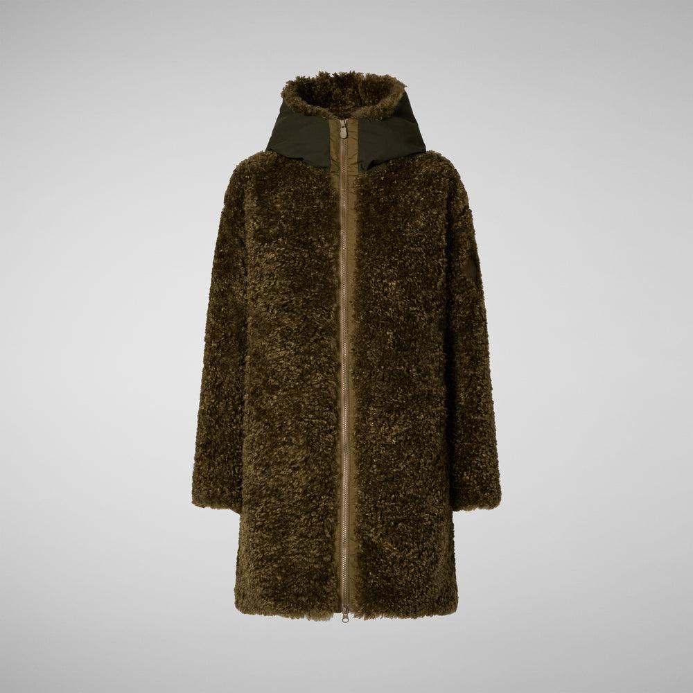 Save the duck GIACCA CON CAPPUCCIO DONNA ANGELICA BARINK GREEN Soddisfazione Garantita