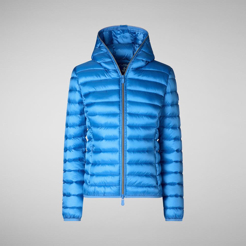 Save the duck PIUMINO ANIMAL FREE CON CAPPUCCIO DONNA ALEXIS BLU CERULEO Acquista Ora