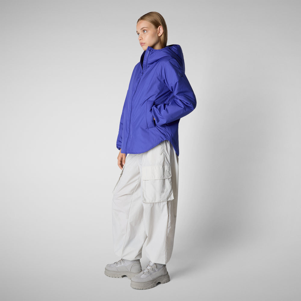Save the duck CAPPOTTO CON CAPPUCCIO NIAZ BLU GENZIANA Fino Al -60%