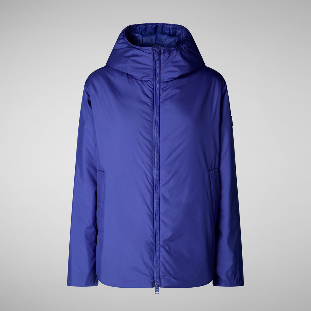 Save the duck CAPPOTTO CON CAPPUCCIO NIAZ BLU GENZIANA Fino Al -60%