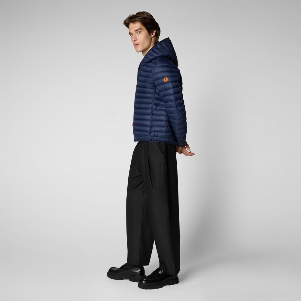 Save the duck Piumino animal free con cappuccio uomo Donald blu navy Convenienza
