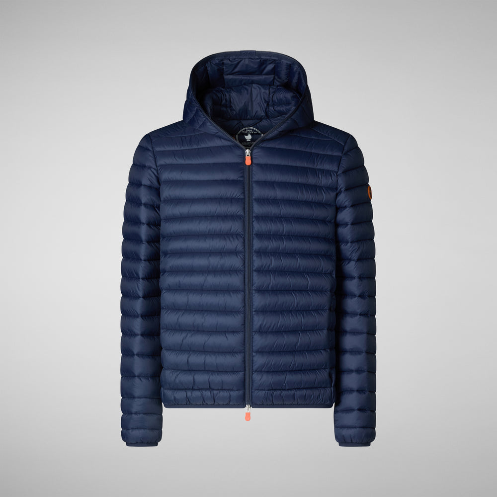 Save the duck Piumino animal free con cappuccio uomo Donald blu navy Convenienza