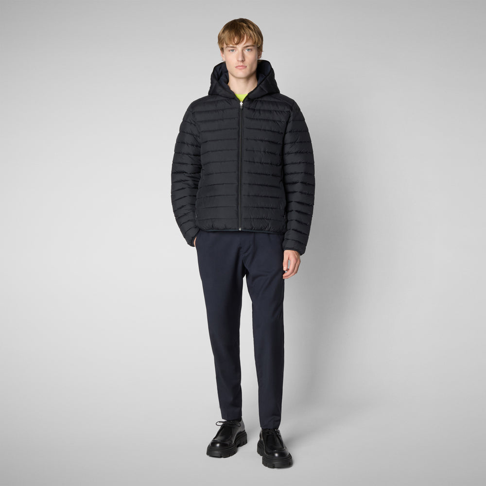 Save the duck MAN'S ANIMAL FREE PUFFER EZRA BLU NERO Sconto