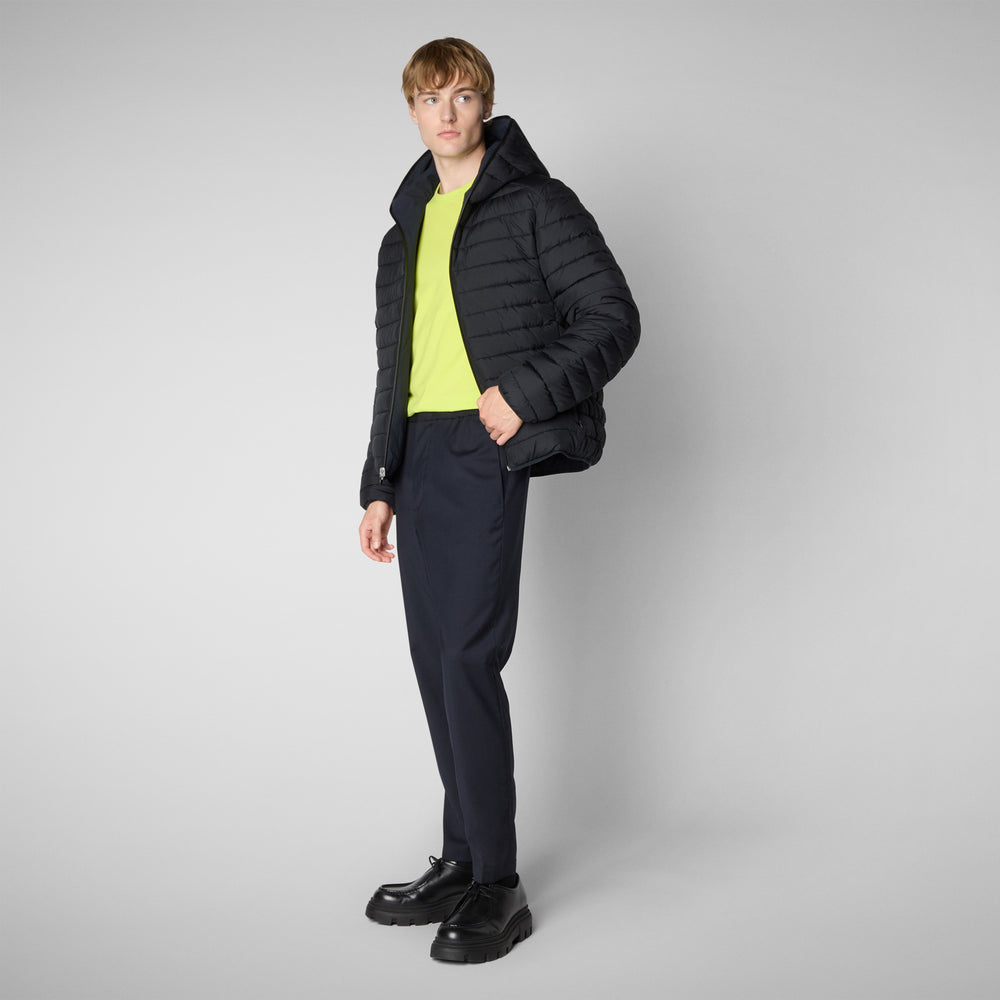 Save the duck MAN'S ANIMAL FREE PUFFER EZRA BLU NERO Sconto