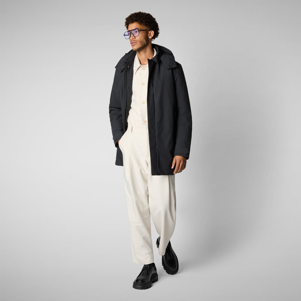 Save the duck CAPPOTTO UOMO NESTOR BLU NERO In Vendita