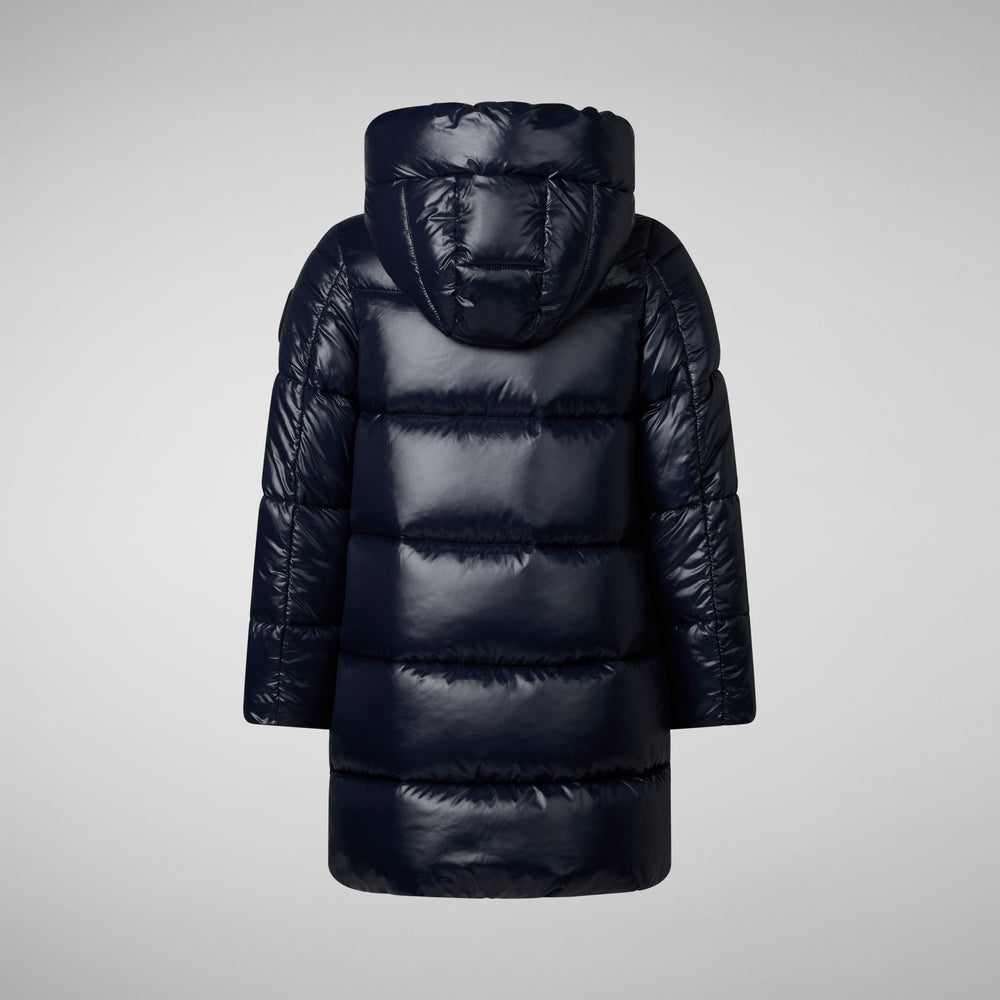 Save the duck PIUMINO ANIMAL FREE BAMBINA MILLIE BLU NERO Vendite Flash