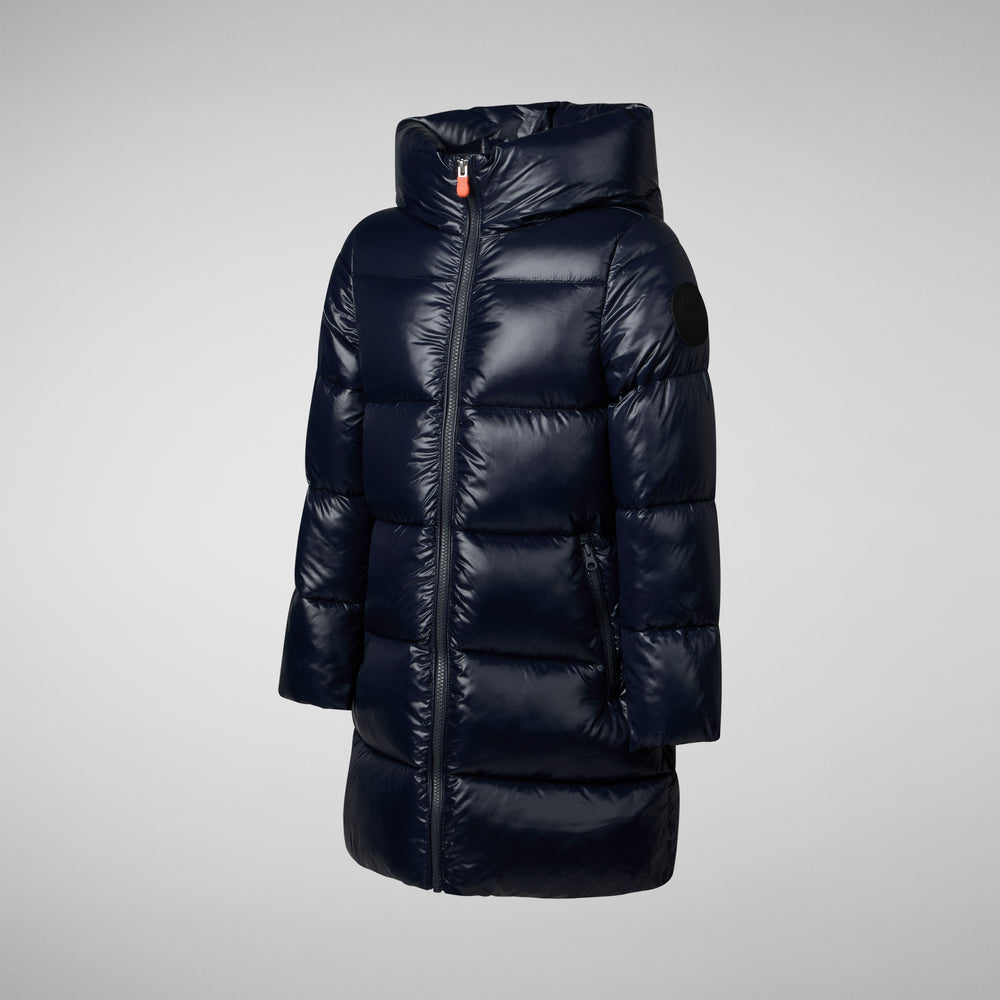 Save the duck PIUMINO ANIMAL FREE BAMBINA MILLIE BLU NERO Vendite Flash