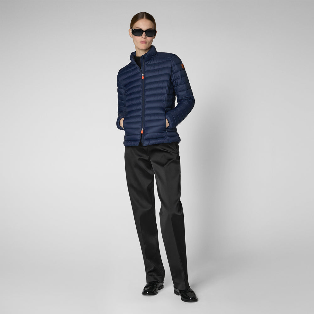 Save the duck Piumino animal free donna Carly blu navy Nuovo