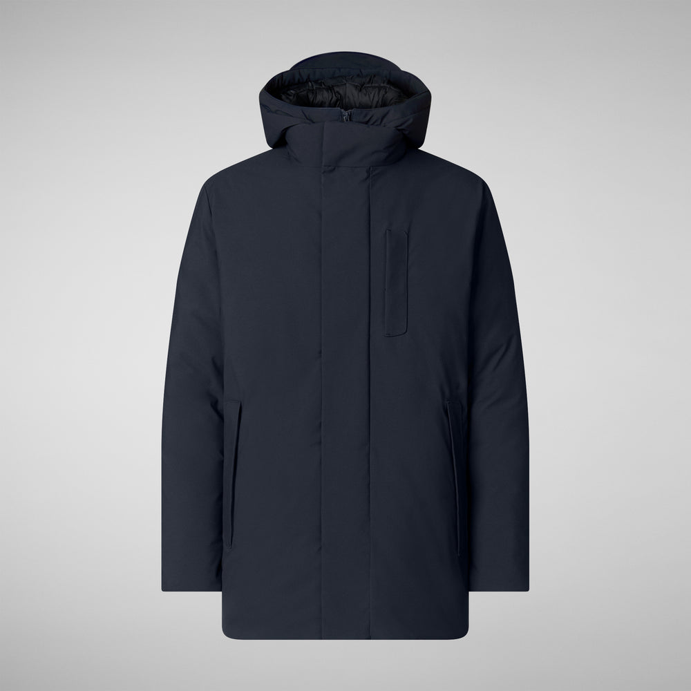 Save the duck PARKA UOMO SESLE IN BLU NERO Fino Al -60%